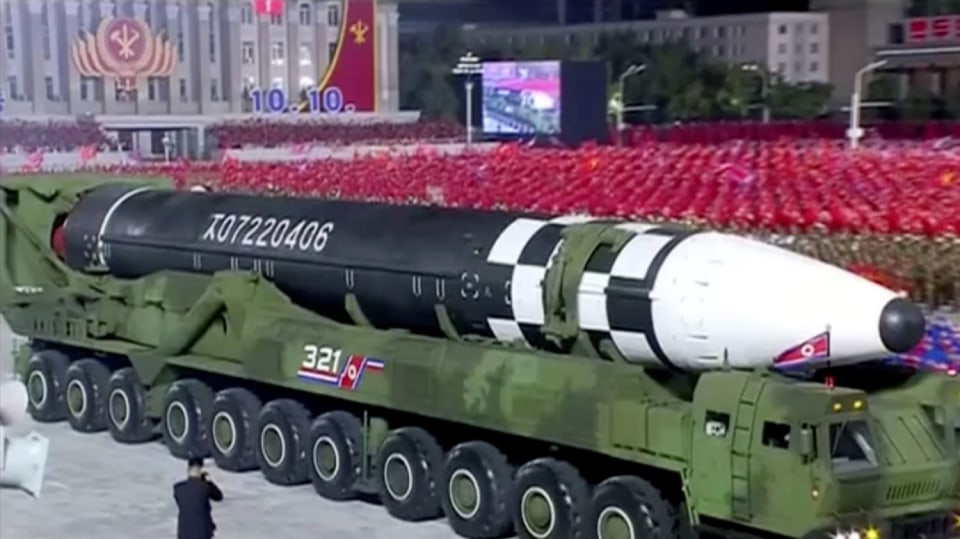 Nová severokorejská balistická raketa